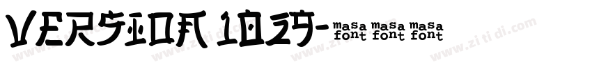 Version 1029字体转换